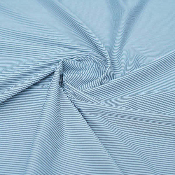 Light Grey Stripes Supreme Shirting Fabric