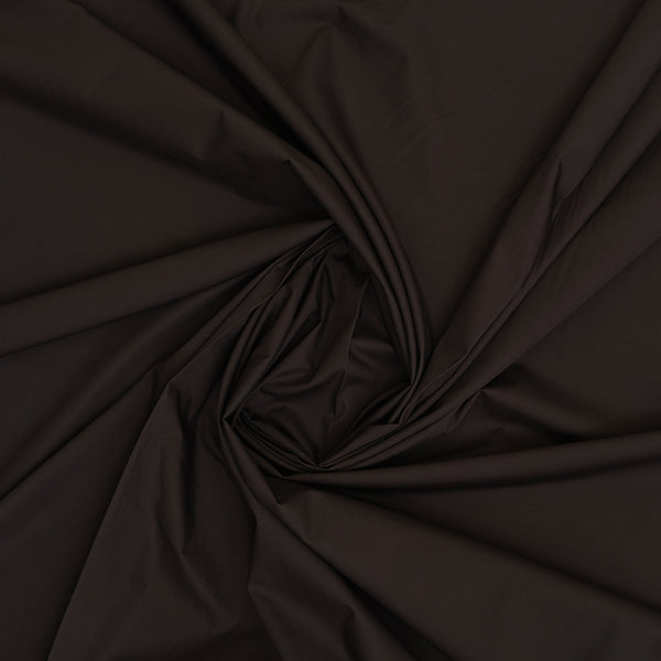 Shirting Fabric - Alpha Chocolate Brown Plain