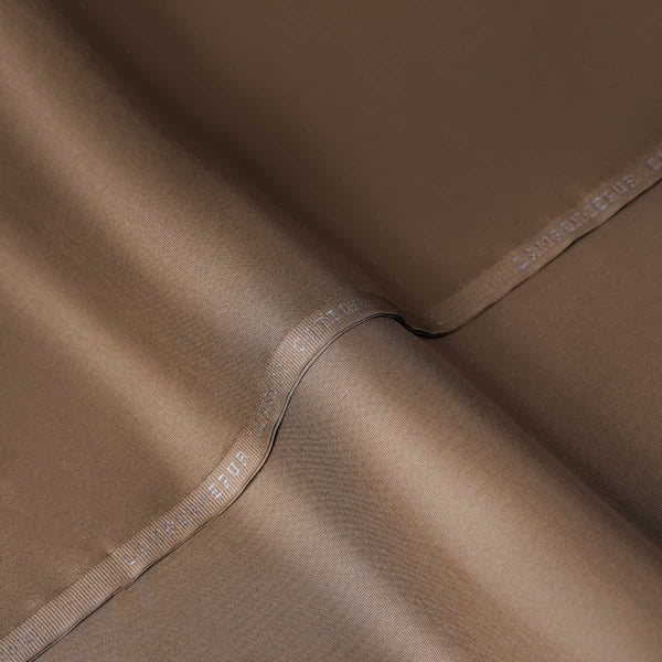 Golden Brown Plain Classic Cotton Shalwar Kameez Fabric