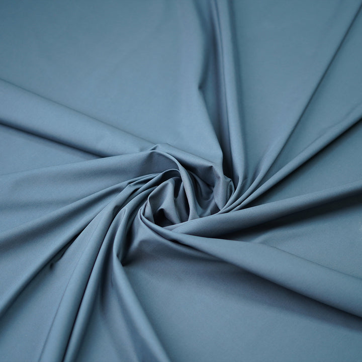 Greenish-blue mercerized cotton fabric - folded - SKU 1070-30122-060-0-001