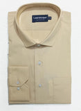 Plain Light Brown, Delta Cotton Rich Formal Shirt