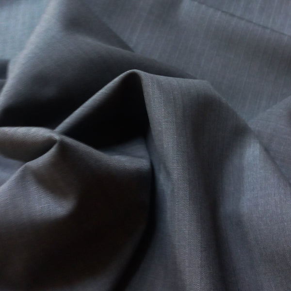 Self Stripes Grey, Wool Blend, Centurian Classic, Trousering Fabric