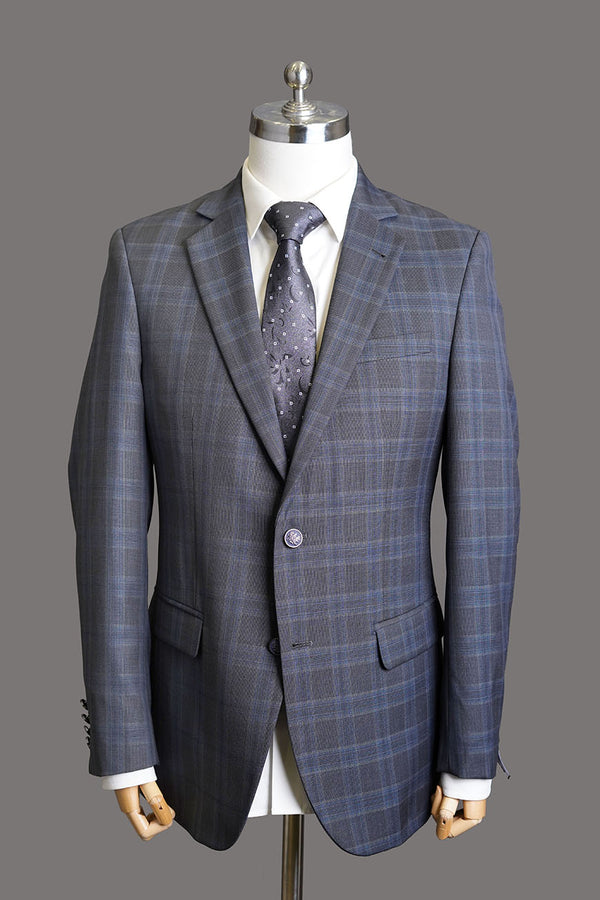 Classic Blazer - Tropical Exclusive Bluish Grey Checks