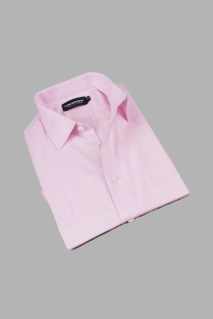 Light Pink Dobby Textured Formal Shirt for Men - Bravo Collection