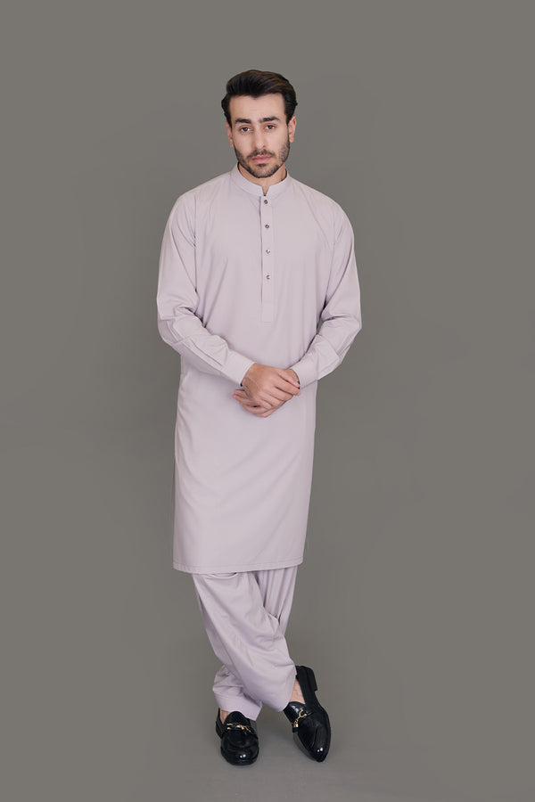 Saltoro Light Pink Plain, Wash N Wear Shalwar Kameez