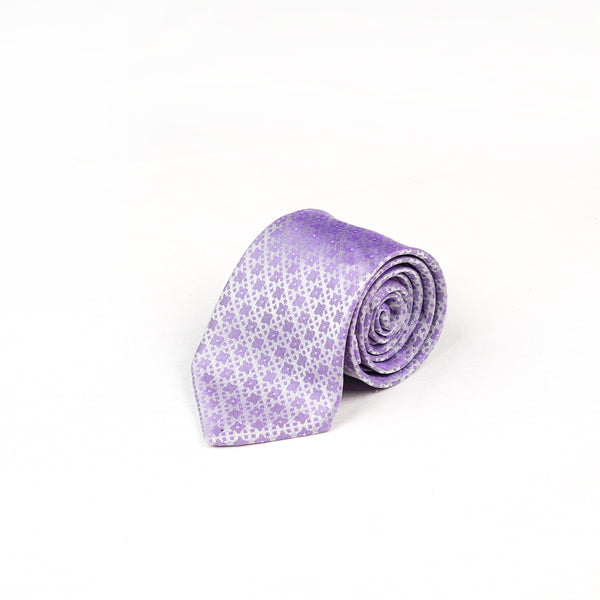 Purple Textured Silk Rich Tie