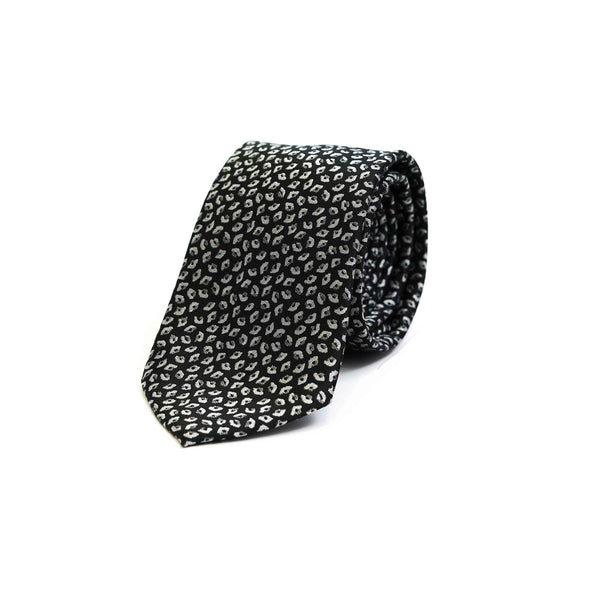 Ties - Silk Rich Black & Grey Design