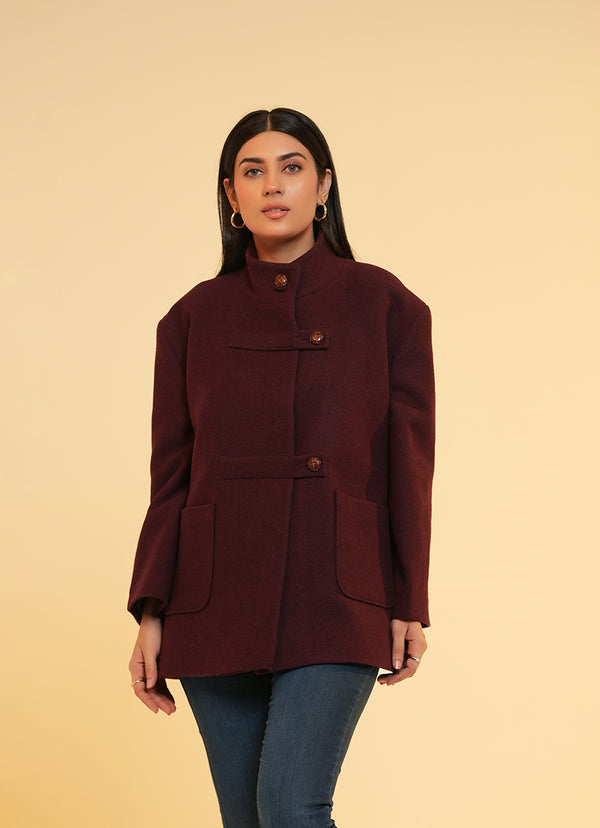 2010-22512-070-0-003 L-Jacket PV Jacketing Fabric Poly Viscose Maroon IMP 2