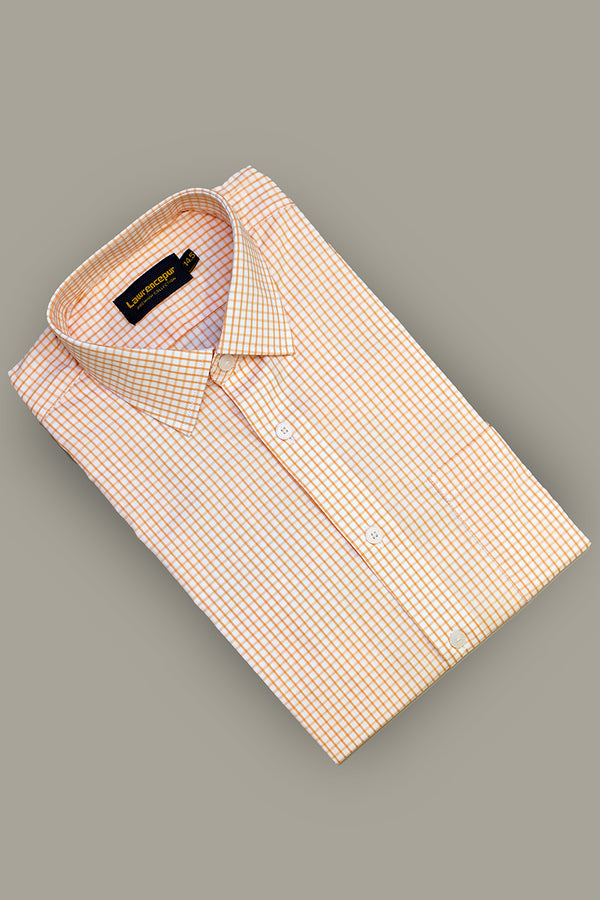 Formal Shirt - Supernova Orange Checks