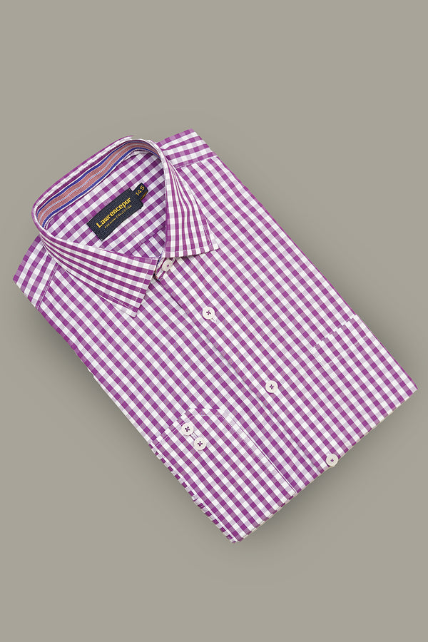 Formal Shirt - Supernova Plum Checks