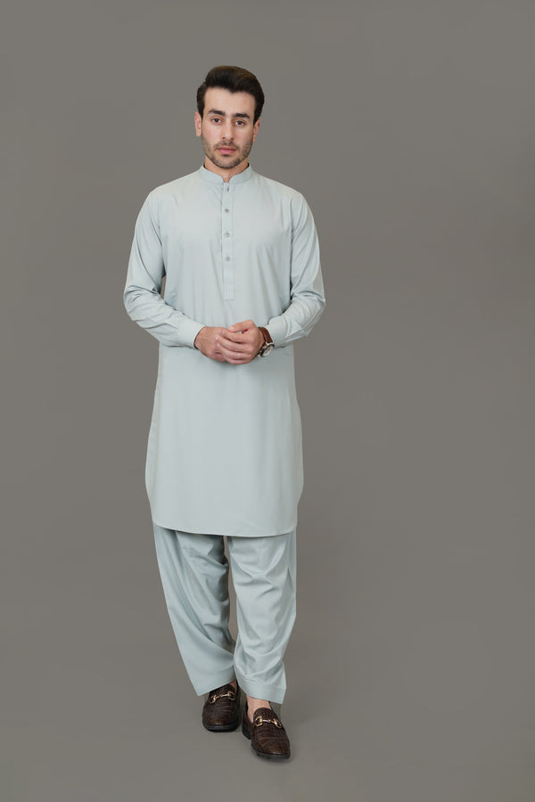 Light Green Plain Delta Wash N Wear Shalwar Kameez