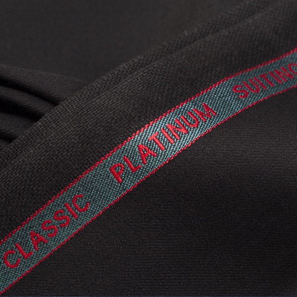 Plain Black, Classic Platinium, Suiting Fabric
