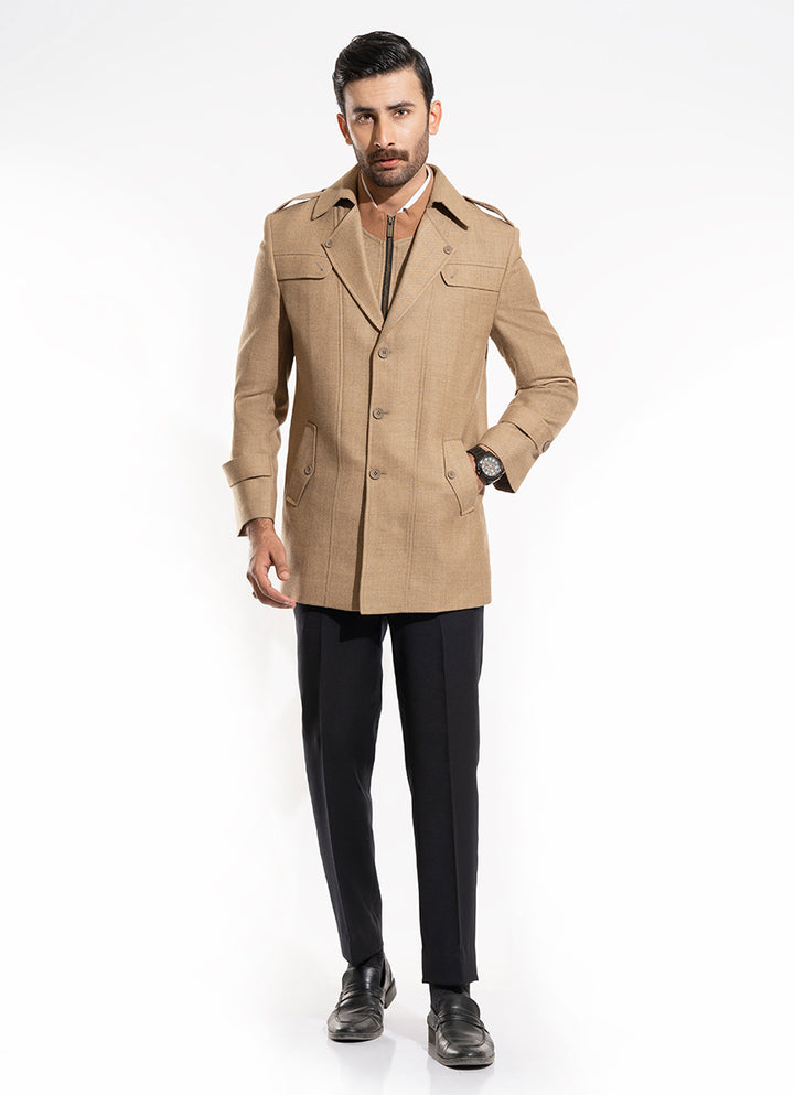 2550-00220-040-0-010 L-Double Jacket Worsted Tweed Wool Rich Brown Winter 4