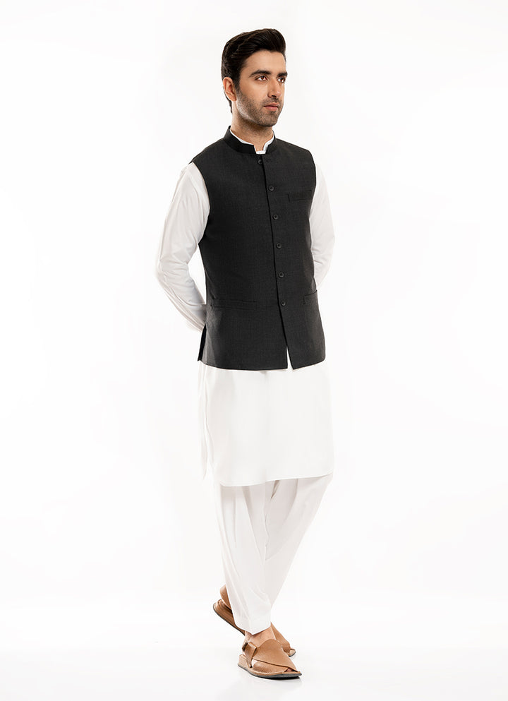 Grey Wool Blend Waistcoat – Tropical Classic Men's Formal Wear