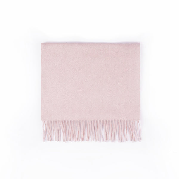 Scarf - 100% Wool Pink Plain