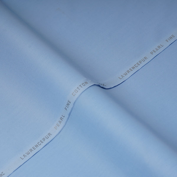 Plain Sky Blue, Pearl Fine Cotton Shalwar Kameez Fabric