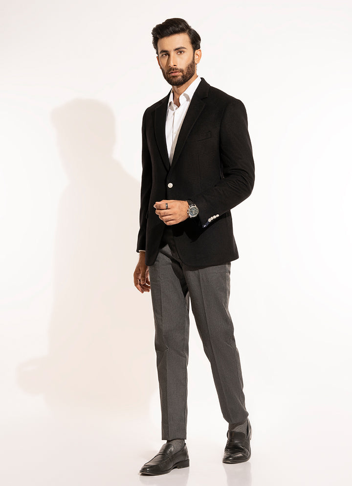 2210-05602-010-0-000 L-Jacket Woolen Fleece Poly Wool Black Winter 2