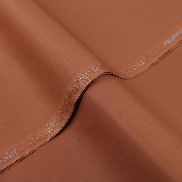 Plain Rust, President Exclusive Latha Cotton Shalwar Kameez Fabric