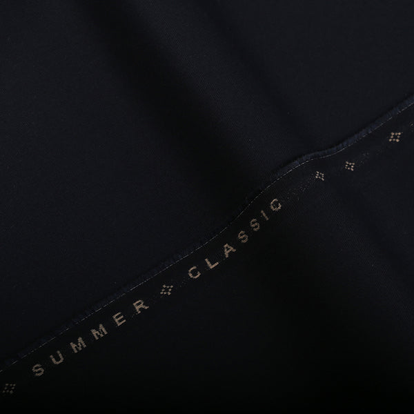 Plain-Navy Blue, Summer Classic Cotton Trousering Fabric